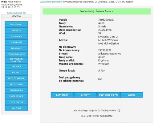 doctor profil pacjenta