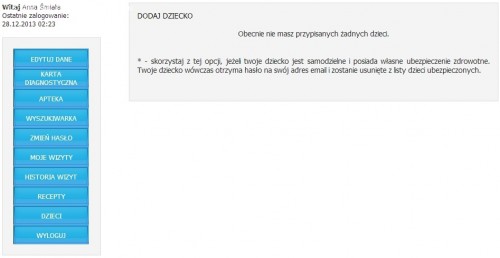 patient dzieci