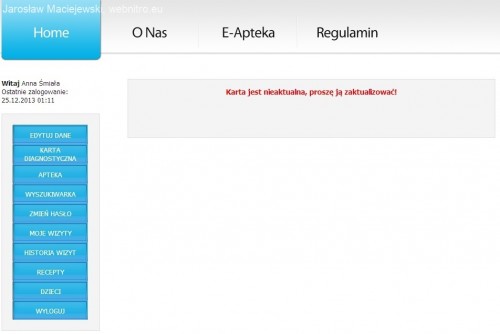 patient reserve kd nieaktualna